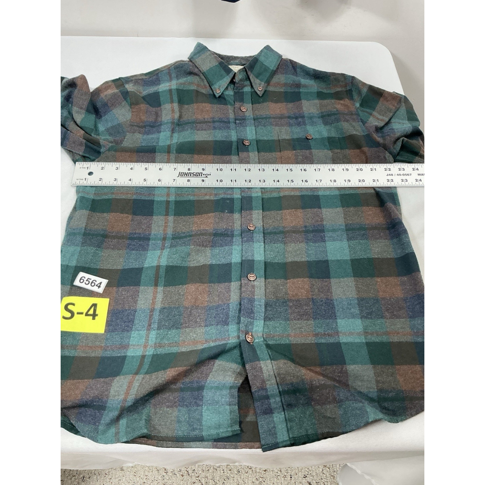 Mens Weatherproof Vtg Plaid Button Down Long Sleeve Flannel Shirt Large - Picture 5 of 9